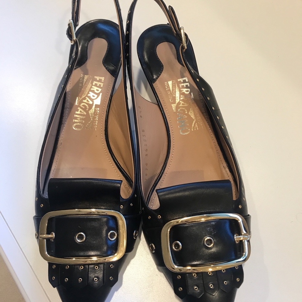 Feragamo sling back shoes